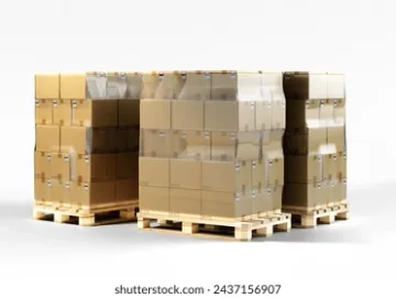 Distribusjon Euro-paller i Brussel BE